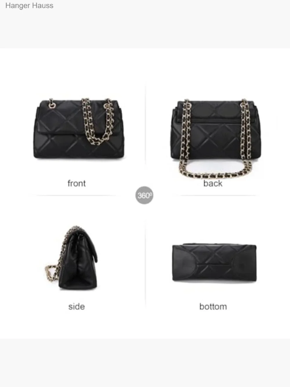 Quilted Crossbody Bag for Women Small Shoulder Purse Trendy Clutch - Picture 5 of 7